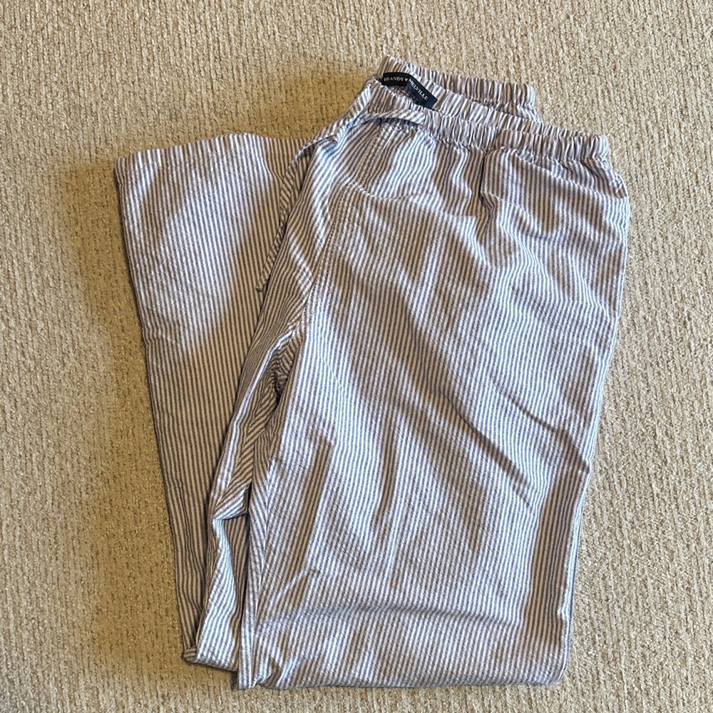 Brandy Melville striped low rise baggy pants
